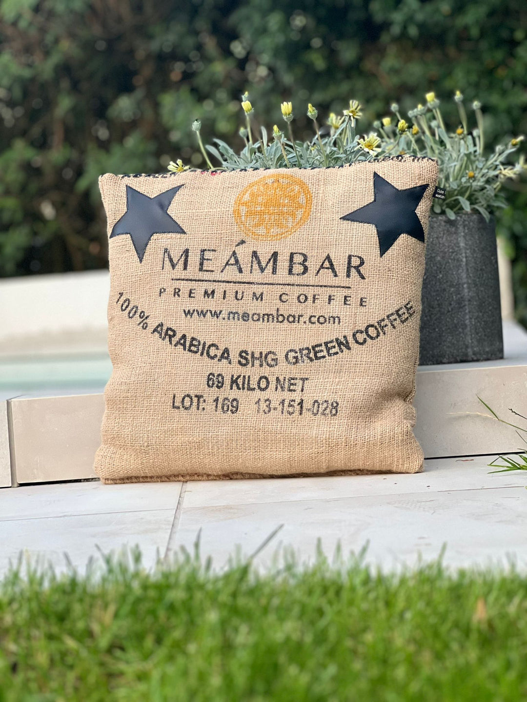 Kissen aus Kaffeesäcken