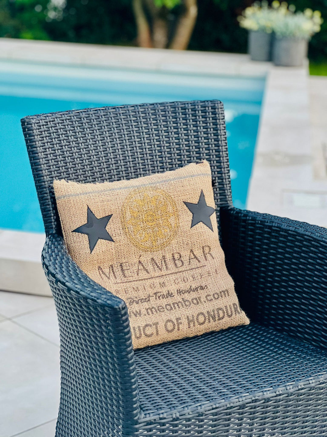 Kissen aus Kaffeesäcken