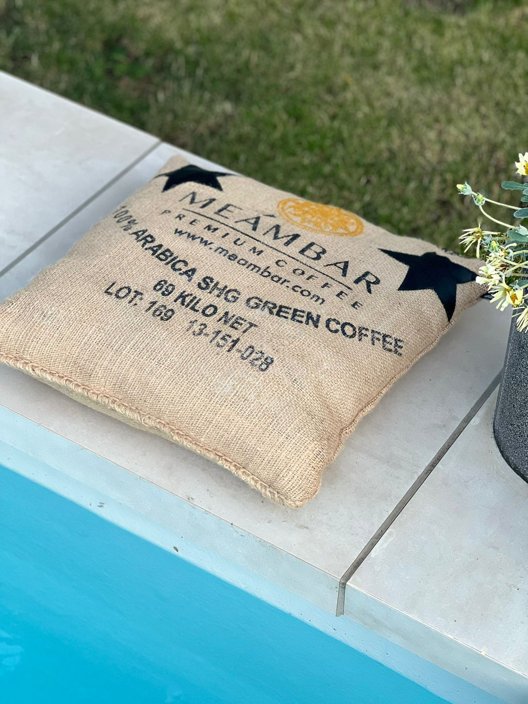 Kissen aus Kaffeesäcken